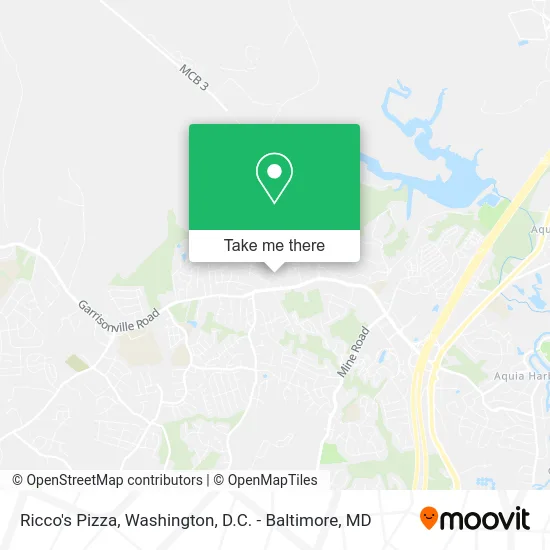 Ricco's Pizza map