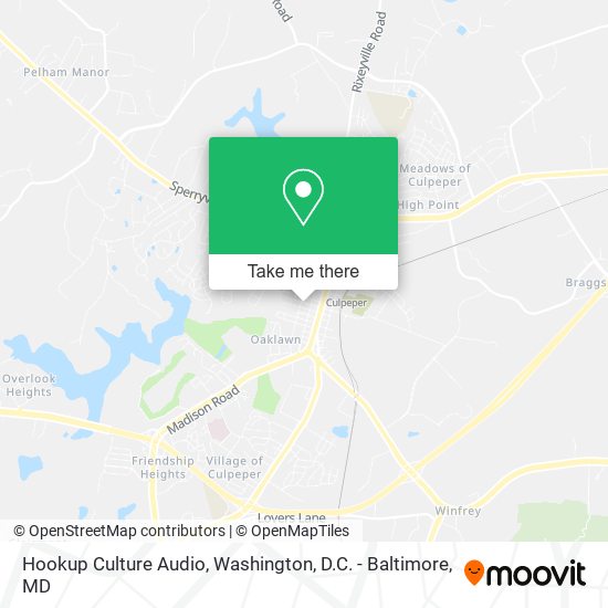 Hookup Culture Audio map