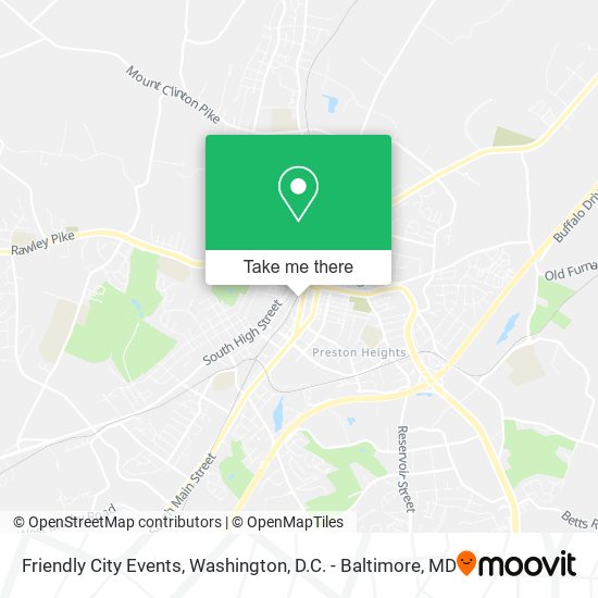Mapa de Friendly City Events