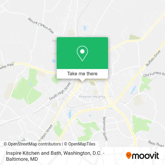 Inspire Kitchen and Bath map