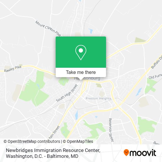 Newbridges Immigration Resource Center map