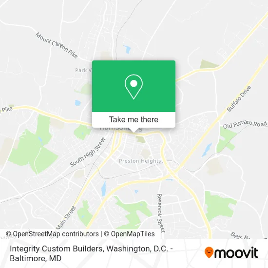 Integrity Custom Builders map