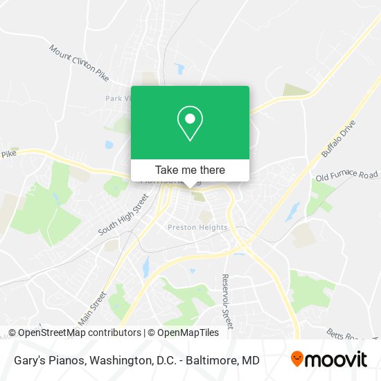 Gary's Pianos map