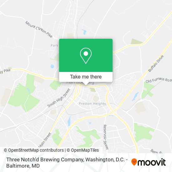 Three Notch'd Brewing Company map