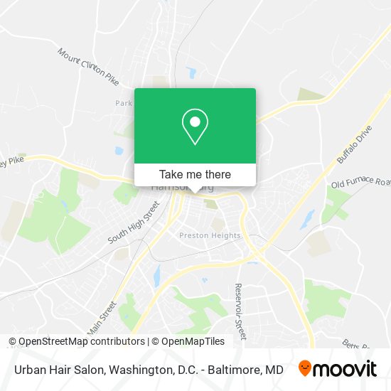Mapa de Urban Hair Salon