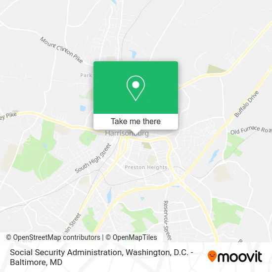 Social Security Administration map