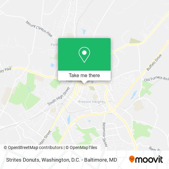 Strites Donuts map