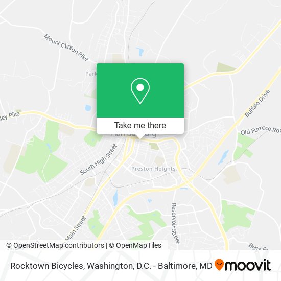 Rocktown Bicycles map
