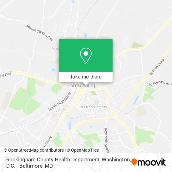 Mapa de Rockingham County Health Department