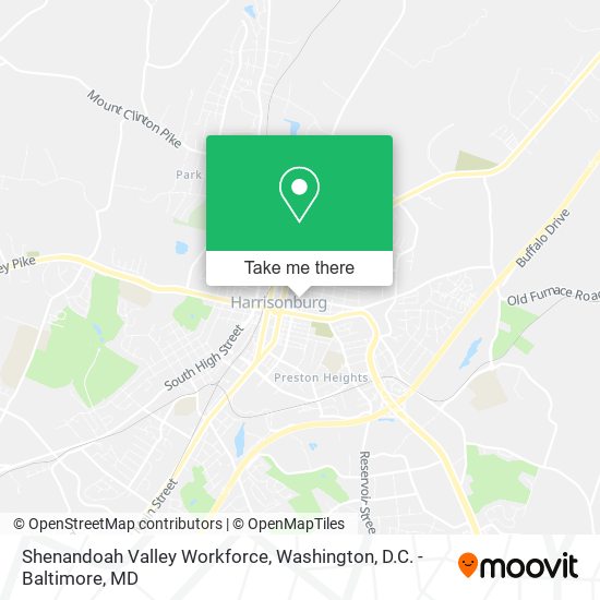 Mapa de Shenandoah Valley Workforce