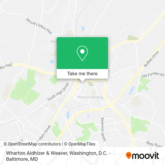 Wharton Aldhizer & Weaver map