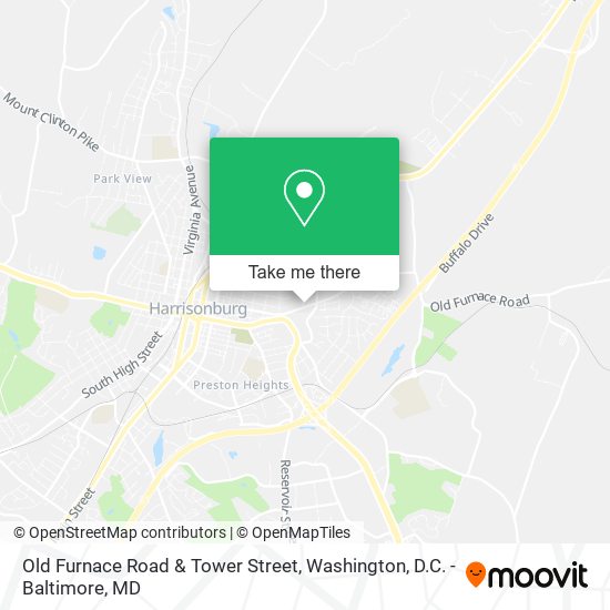 Old Furnace Road & Tower Street map