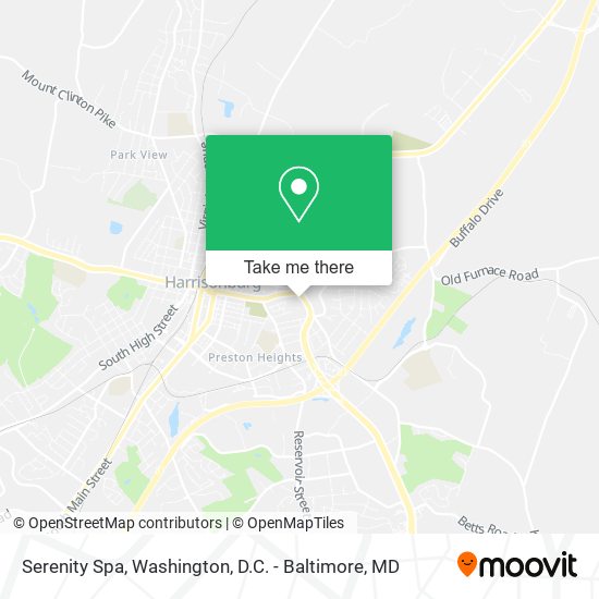 Serenity Spa map