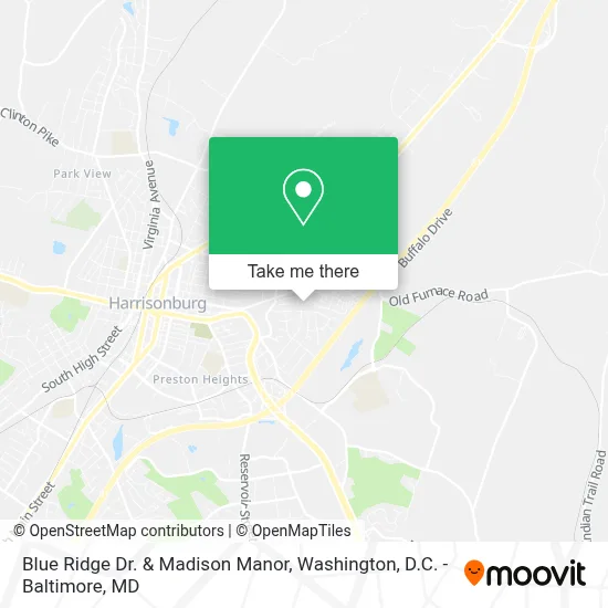 Blue Ridge Dr. & Madison Manor map
