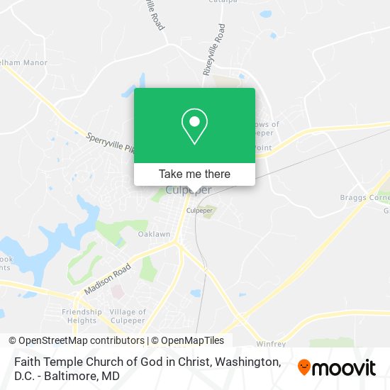 Faith Temple Church of God in Christ map