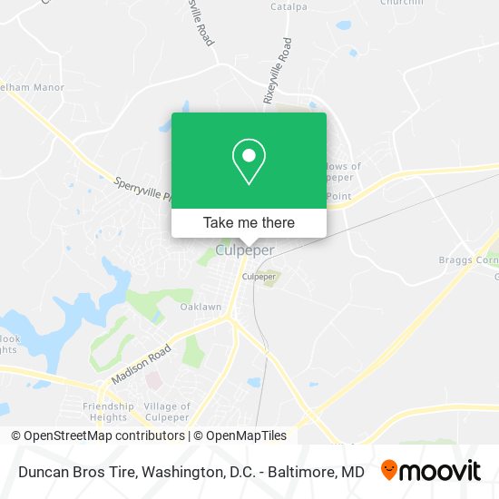 Mapa de Duncan Bros Tire