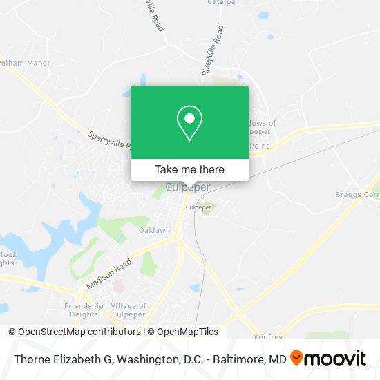 Thorne Elizabeth G map