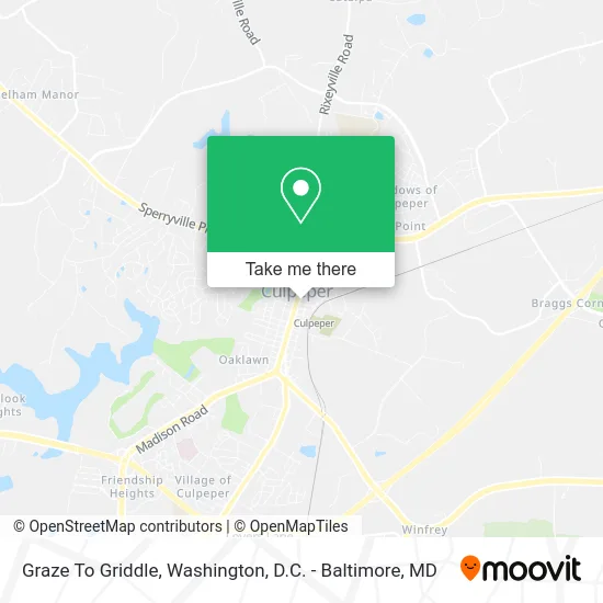 Graze To Griddle map