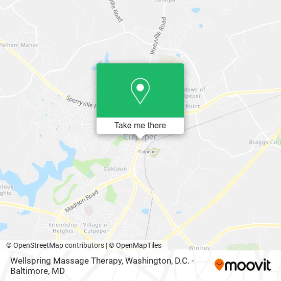 Mapa de Wellspring Massage Therapy