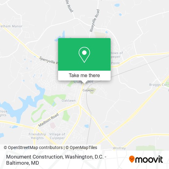 Monument Construction map