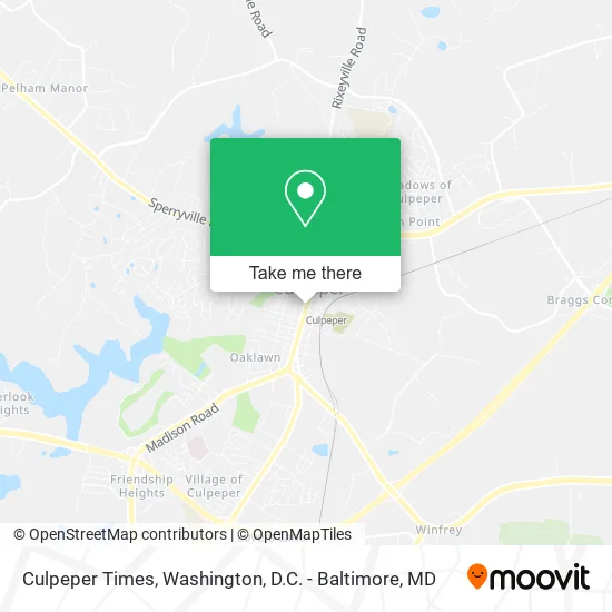 Culpeper Times map