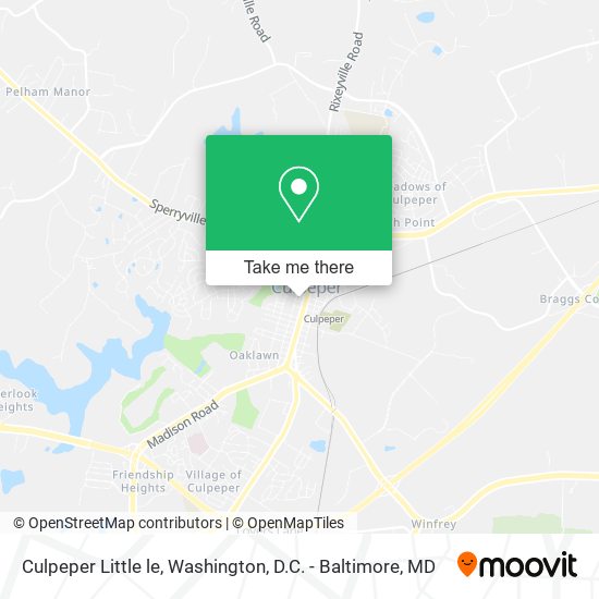 Culpeper Little le map