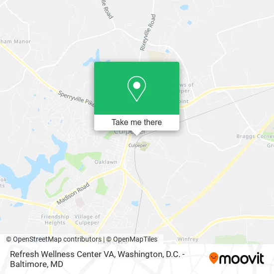 Mapa de Refresh Wellness Center VA