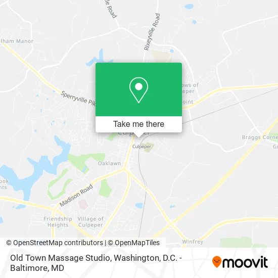 Mapa de Old Town Massage Studio