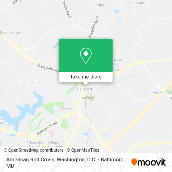 American Red Cross map