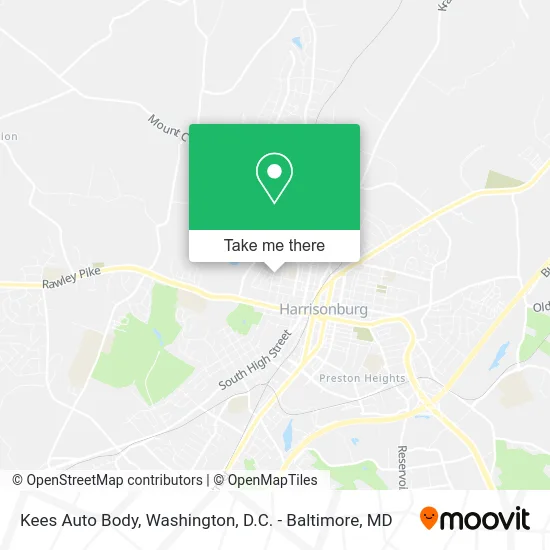 Kees Auto Body map