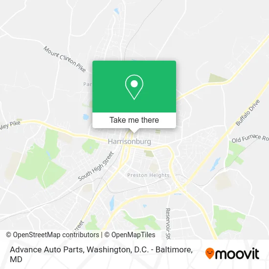 Advance Auto Parts map