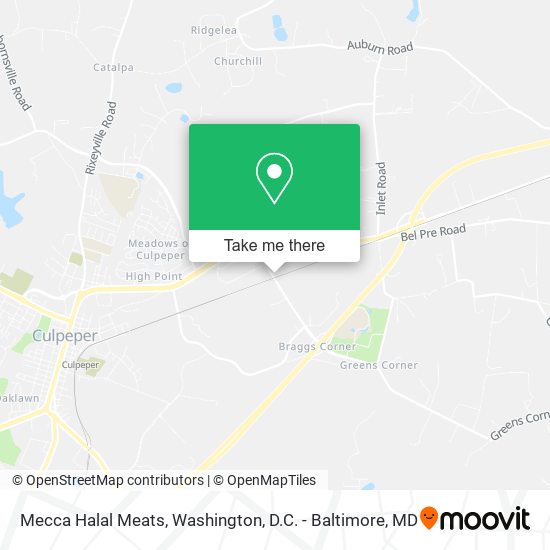 Mapa de Mecca Halal Meats