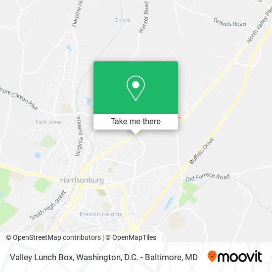 Mapa de Valley Lunch Box