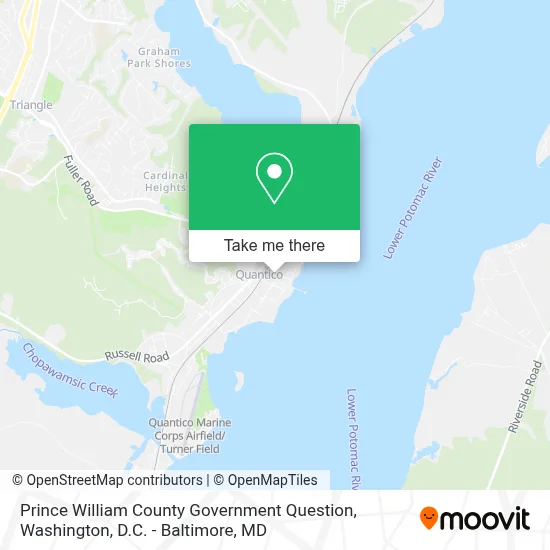Prince William County Government Question map