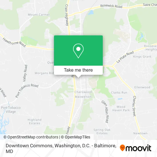 Downtown Commons map