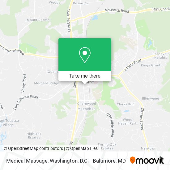 Medical Massage map