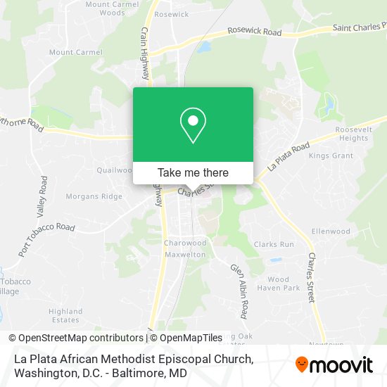 La Plata African Methodist Episcopal Church map