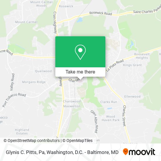 Glynis C. Pitts, Pa map