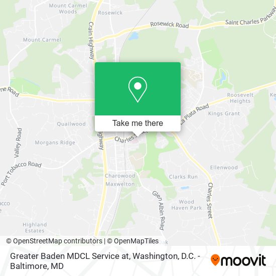 Mapa de Greater Baden MDCL Service at