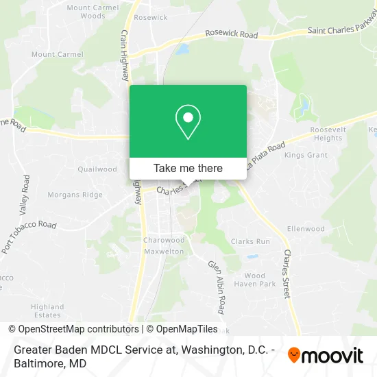 Greater Baden MDCL Service at map