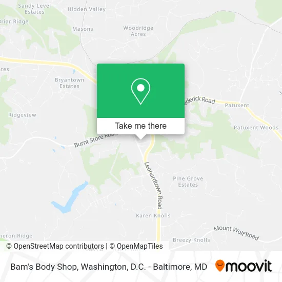 Bam's Body Shop map