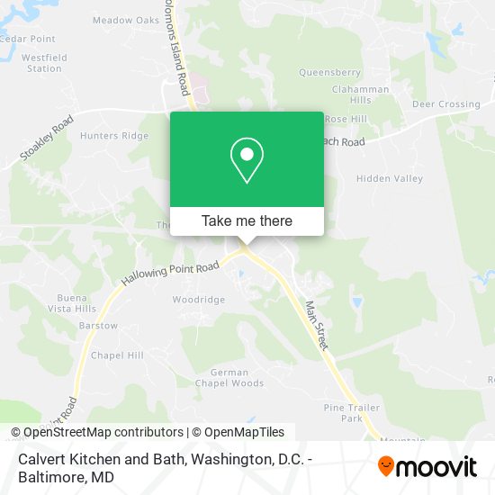 Calvert Kitchen and Bath map