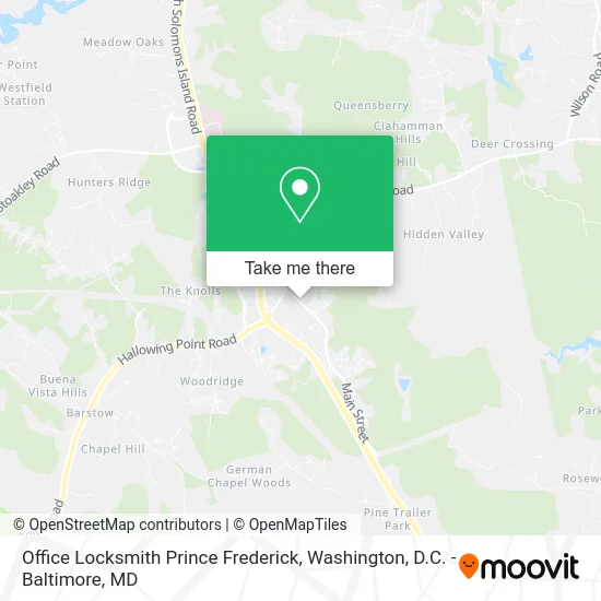 Office Locksmith Prince Frederick map
