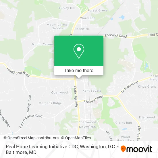 Real Hope Learning Initiative CDC map