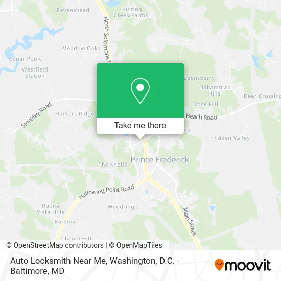 Auto Locksmith Near Me map