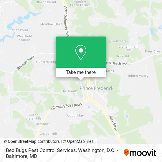 Bed Bugs Pest Control Services map