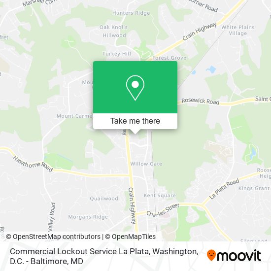 Commercial Lockout Service La Plata map