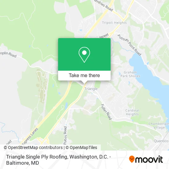 Mapa de Triangle Single Ply Roofing