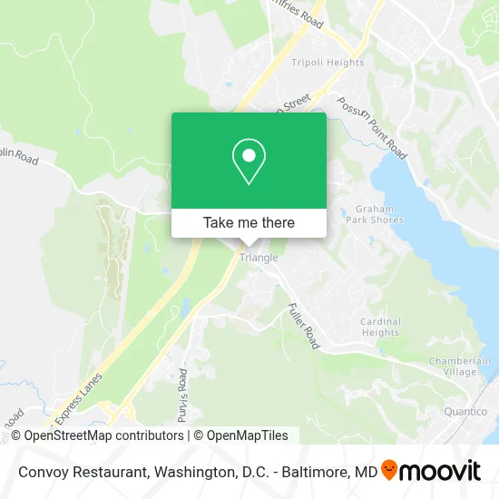 Convoy Restaurant map
