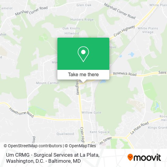 Mapa de Um CRMG - Surgical Services at La Plata
